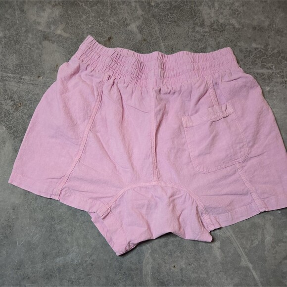 Free People Need To Escape Linen Blend Light Pink Woman’s Shorts Size M - Picture 7 of 7